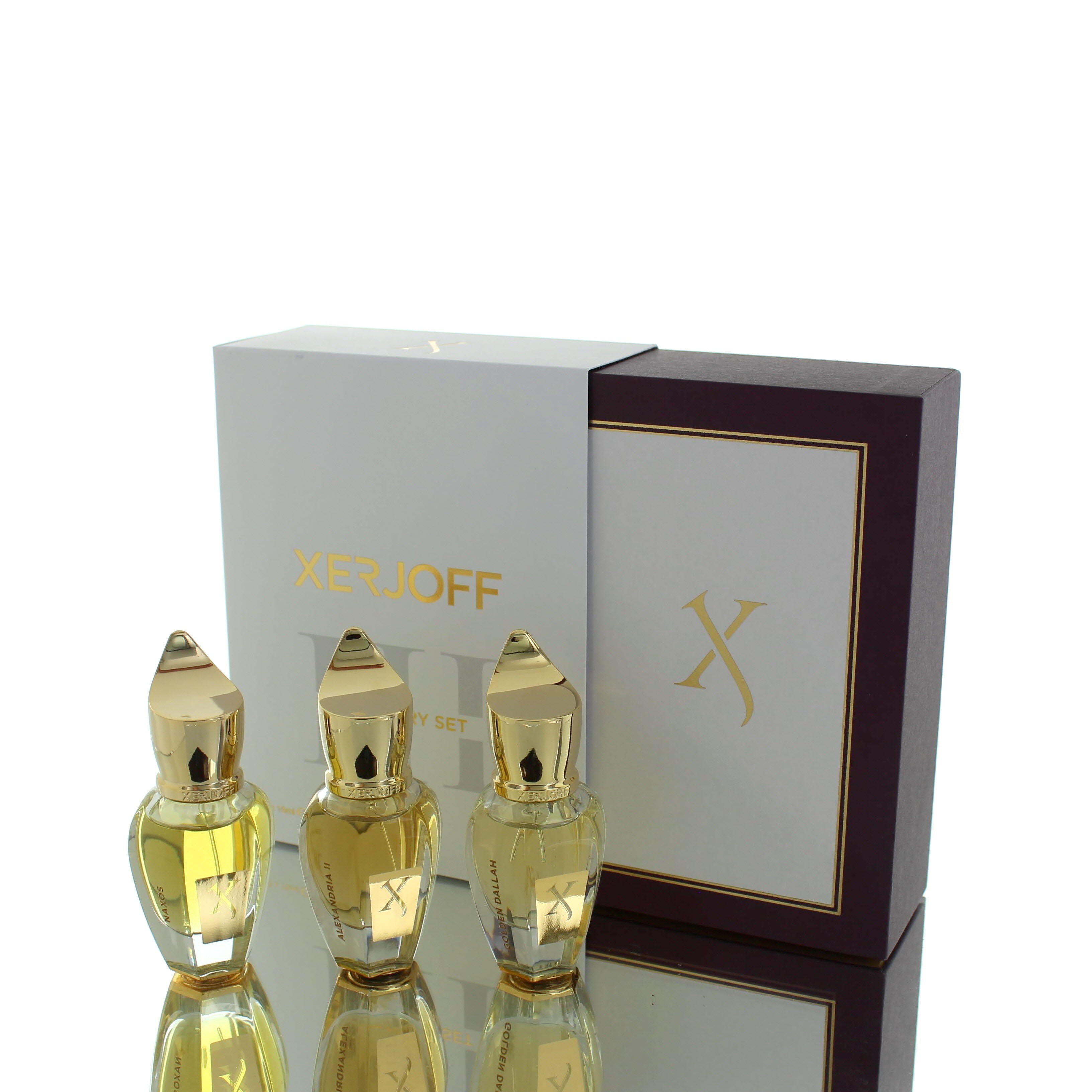 Trio Set - Xerjoff Naxos, Alexandria II, Golden Dallah 3x15ml Set **RARE**
