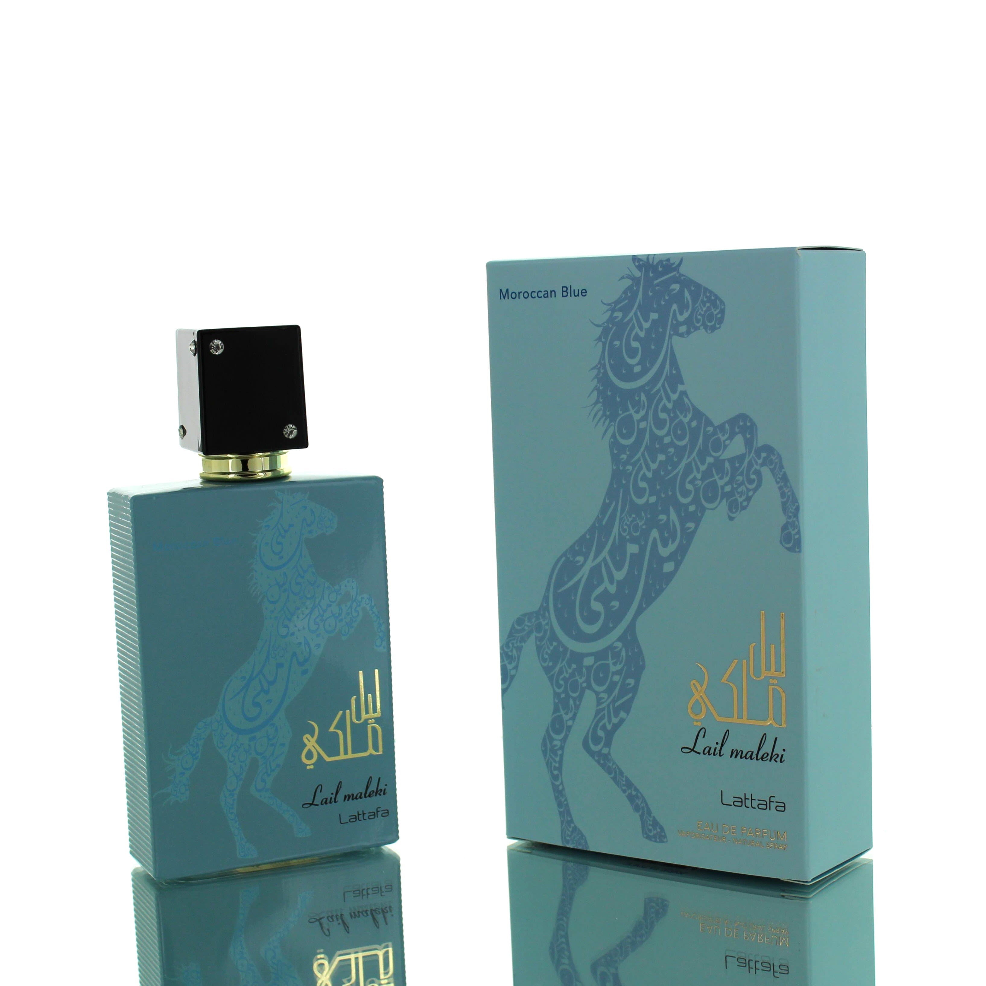 Lattafa Lail Maleki Moroccan Blue EDP M 100ml Boxed