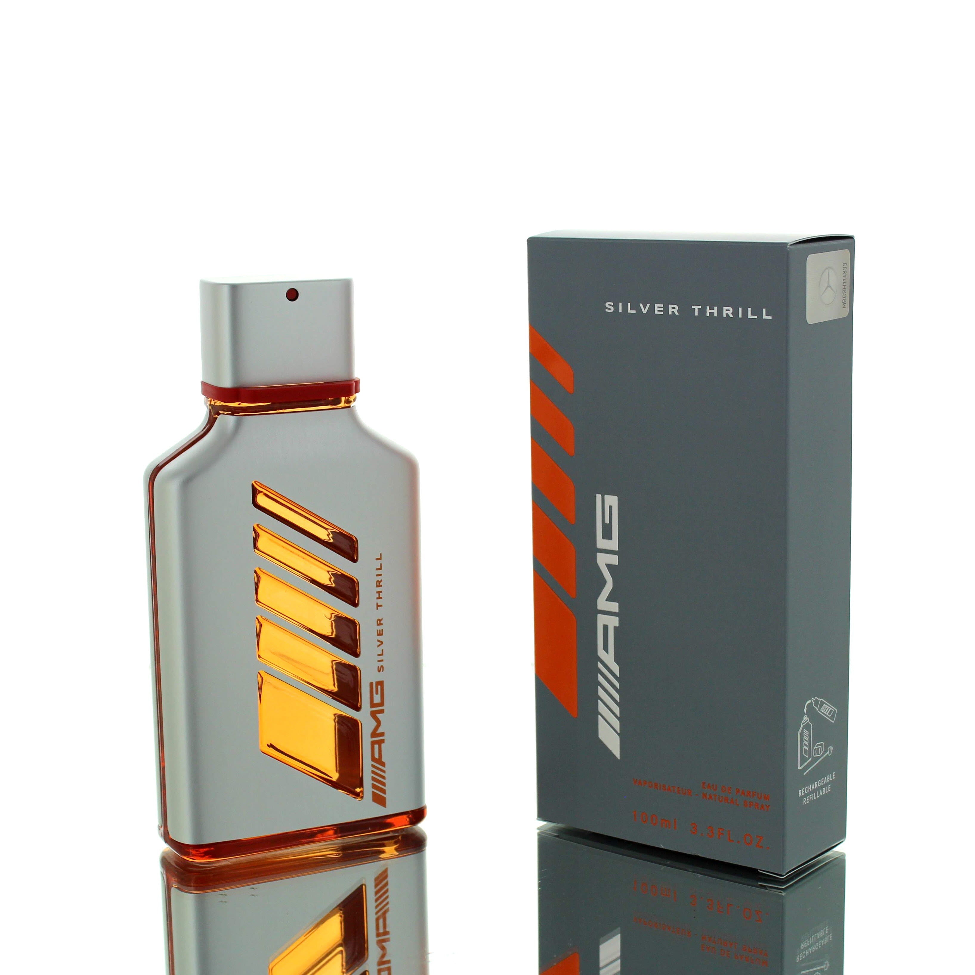 Mercedez Benz AMG Silver Thrill EDP M 100ml Boxed **RARE**